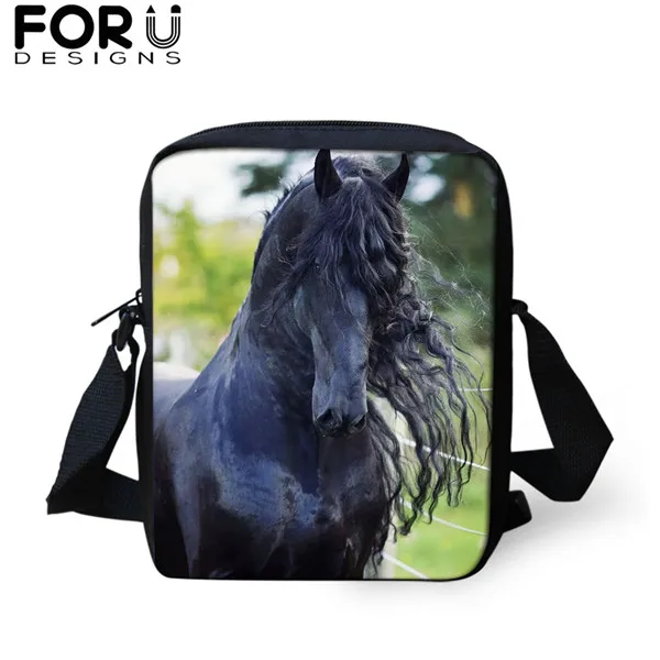 FORUDESIGNS/3 шт./компл. красивый фризская лошадь печати школьная сумка для мальчиков и подростков, рюкзак для девочек, детей, студентов рюкзак для путешествий - Цвет: CDGX1509E