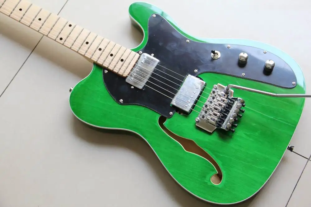 Бесплатная доставка новая китайская гитара модели Tel лучшего качества в зеленом