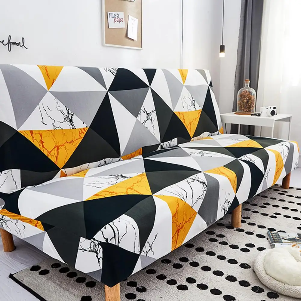 1 шт. чехол для дивана-кровати с принтом универсальный размер без нарукавника