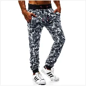 SHUJIN PuimentiuaAutumn Solid Loose Straight Men's Casual Pants Long Trousers Waist Pants Men Plus Size Cotton pantolon erkek