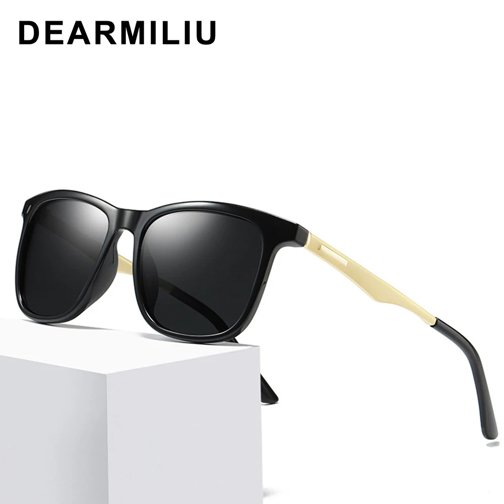 

Солнцезащитные очки DEARMILIU поляризационные для женщин и мужчин, зеркальные солнечные, в стиле ретро, для вождения, в оправе из сплава, UV400