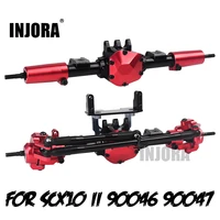 injora rc car cnc metal front rear axle with protector for 110 rc crawler car axial scx10 ii 90046 90047