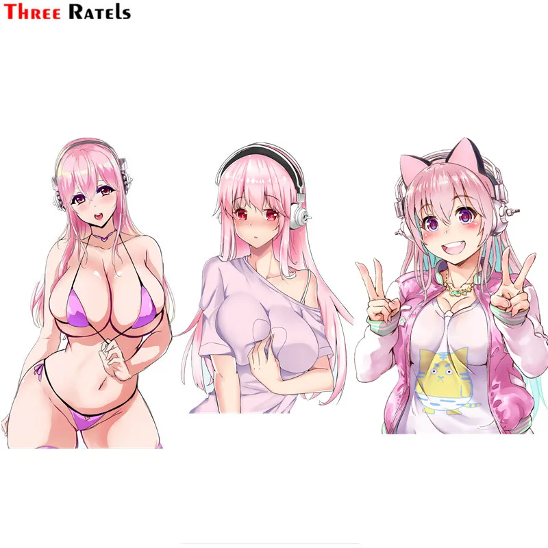 

Three Ratels F631 Super Sonico Nitroplus Car Vinyl Sticker Wallpaper Decal