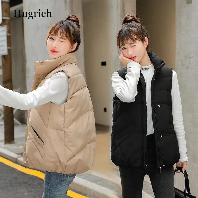 

Хлопковый жилет с воротником-стойкой, Женская осенне-зимняя куртка, Длинный жилет, корейская мода, Новинка