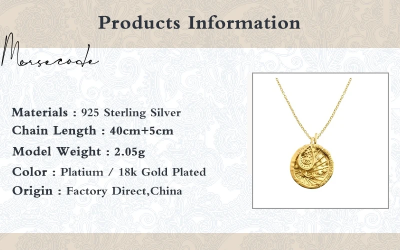 

MORSE High Quality Geometry Necklace For Women Silver 925 Jewelry Delicate Pendants Femme Clavicle Chain Jewelry Daily Collares