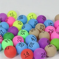 clearance sale 50pcs 2 4g colorful ping pong balls with number table tennis ball for lottery game advertisement wholesale