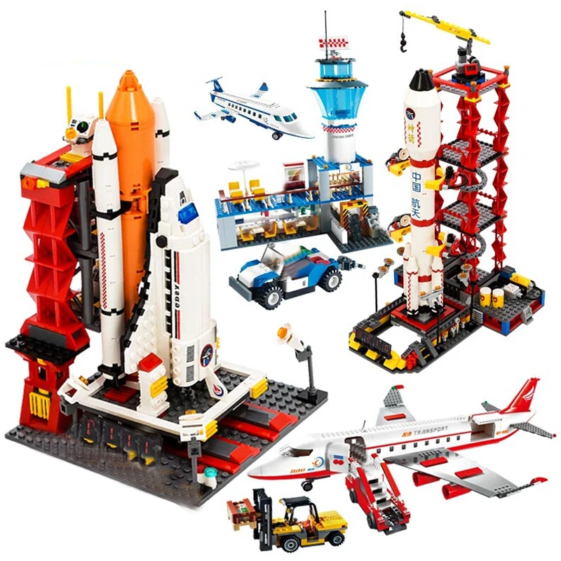 QWZ городской космос космический корабль пусковой центр строительные блоки