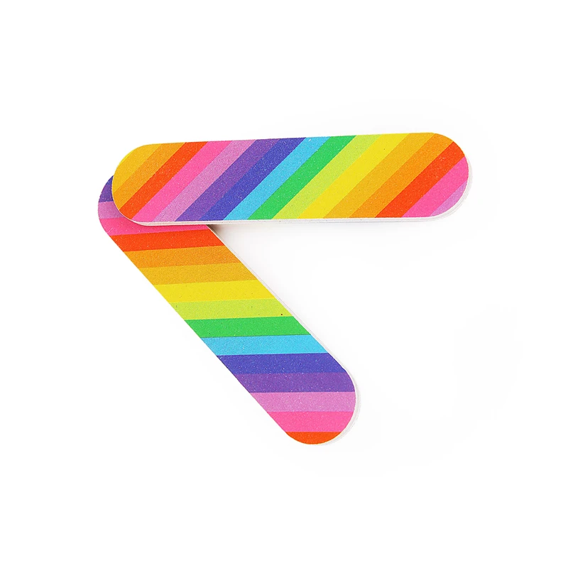 Пилка для ногтей Радужная серая 5 шт.|Пилки и буферы| |