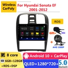 Автомагнитола 2 din, 6 ГБ ОЗУ, android 10, для Hyundai Sonata EF 2001 2008 - 2010 2012, GPS, DVD, мультимедийный плеер