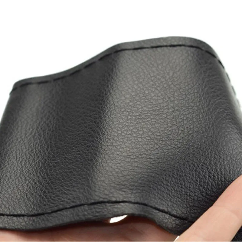 DIY настоящая Воловья кожа Чехол рулевого колеса автомобиля Funda Volante чехол оплетка