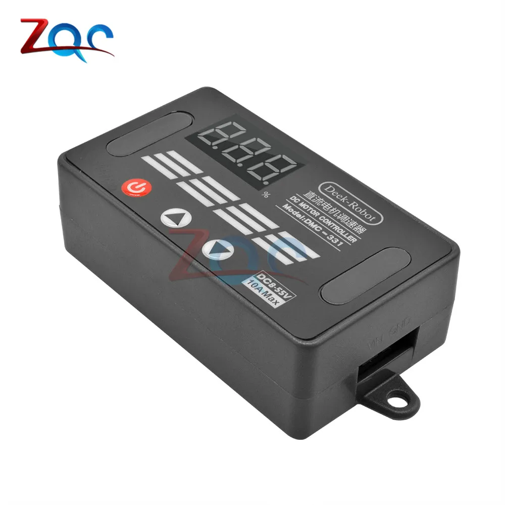 DC8V 55V 10A DC PWM контроллер скорости двигателя светодиодный цифровой переключатель