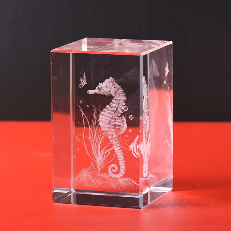 Креативное морское животное гиппокампус морской дракон кристалл гравировка