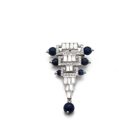 geometric brooches beads charm new fashion female decoration crystal rhinestone pins jewelry