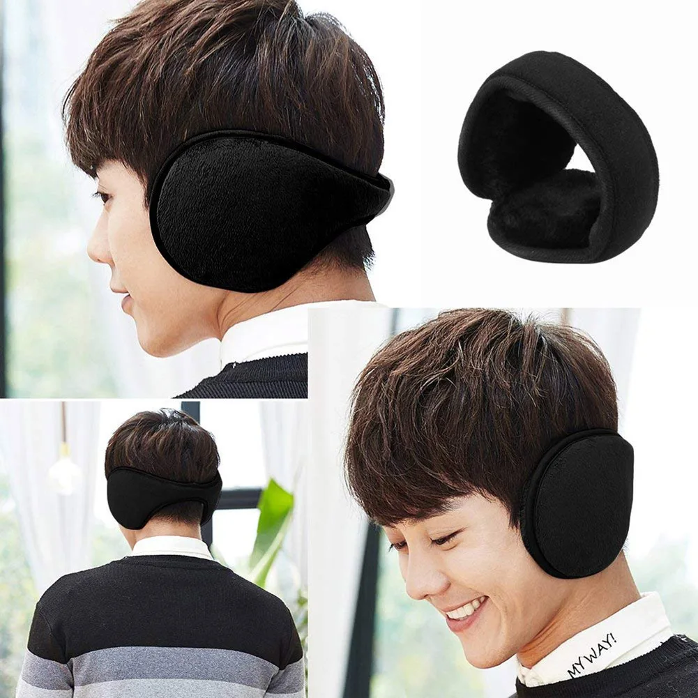 Зимние мужские и женские складные флисовые наушники с ушками теплые новинка 2019