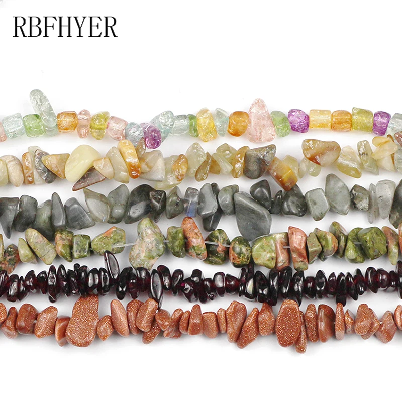 Гравий RBFHYER естественный неправильной формы, Амазонит, опал, содалит, гранат, песчаник, кристаллы хорита, сделай сам, шарм, изготовление ювелирных изделий для браслетов