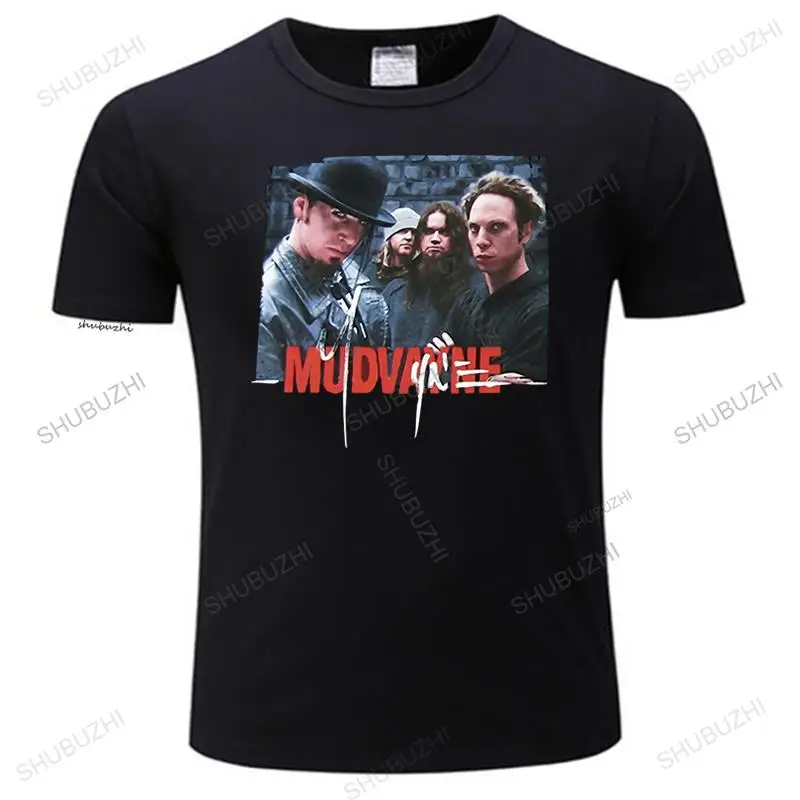 

Футболка мужская хлопковая, тенниска большого размера, майка Mudvayne Bowler Hat Band Pic Black, Стильная майка, лето
