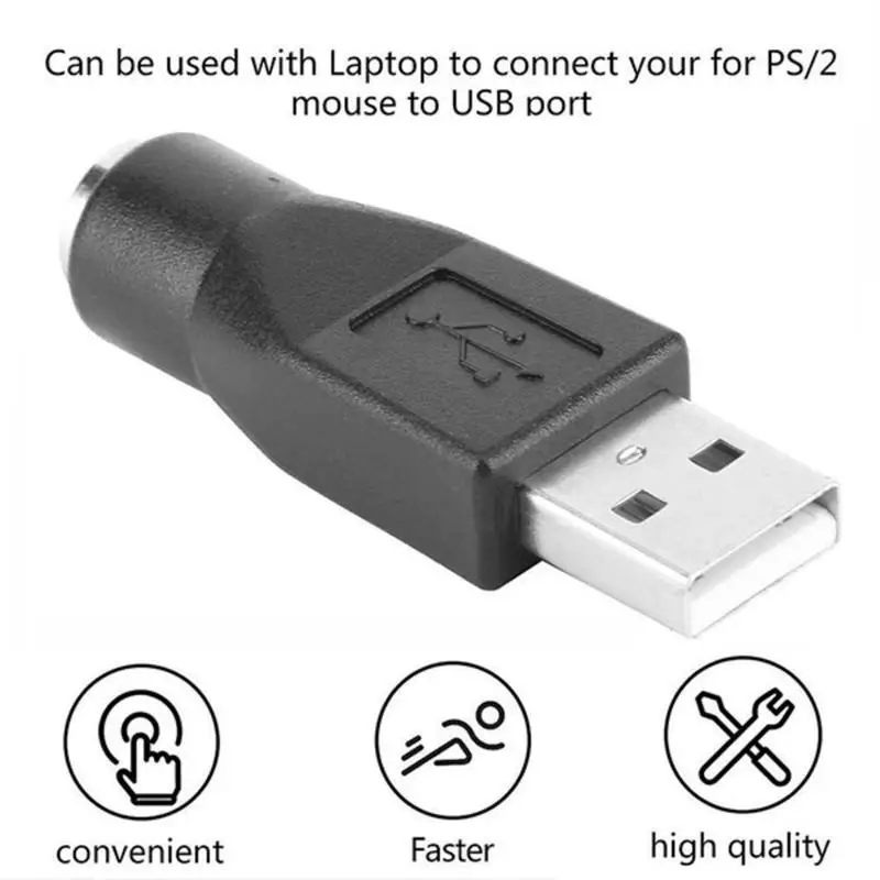 

USB Male To for PS/2 Female Adapter Converter Usb Connector for PC To for Sony Ps2 Keyboard Mouse