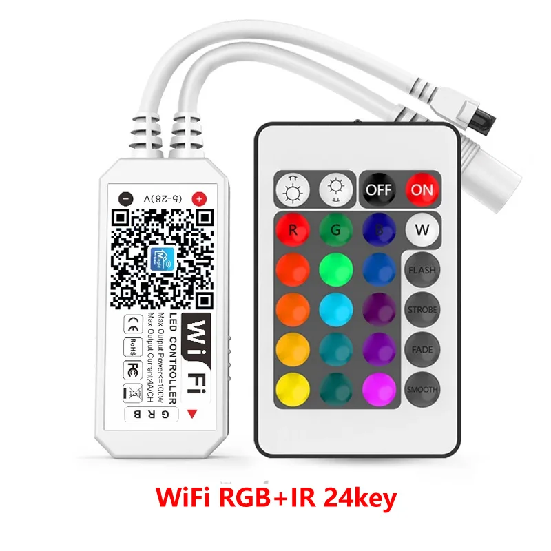 Светодиодная лента RGB/RGBW с пультом ДУ 5-28 в пост. Тока | Лампы и освещение