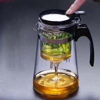 high quality 550700ml heat resistant glass tea kettles pot kung fu puer coffee kettle teapot convenient office set cup filter