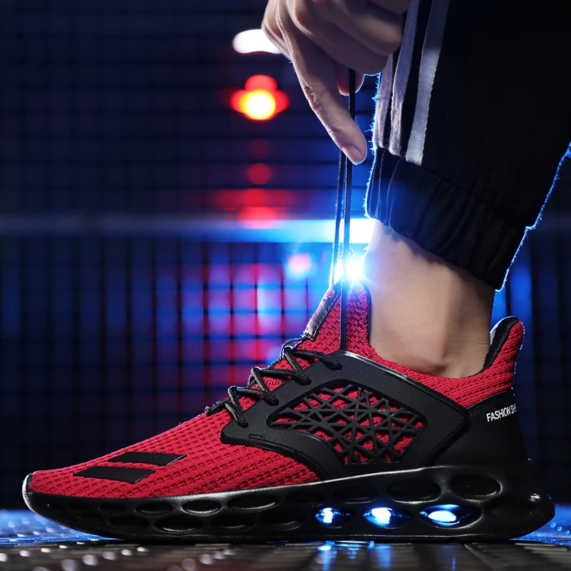 2019 осенние кроссовки мужские беговые корзины дышащая повседневная обувь плюс