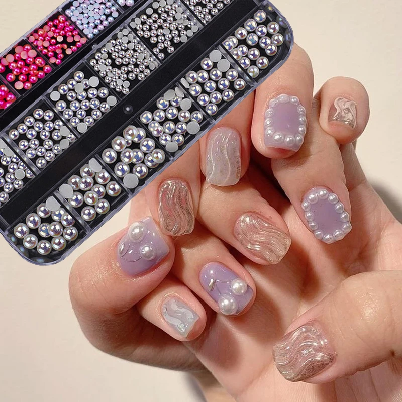 

nail art nail art decorations 12 Piece Set 3D Nail Rhinestone Flash Metal Acrylic Sequin Technique Manicure Manicure Ornament