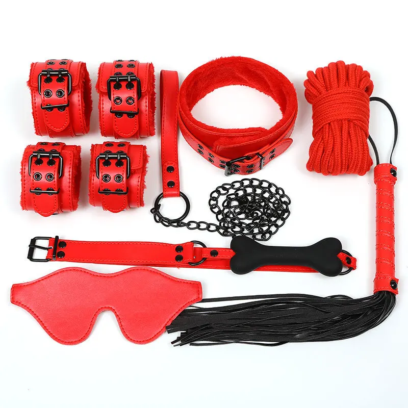 Экологические ПУ плюшевые 7 штук наручники связанные бондаж альтернативные