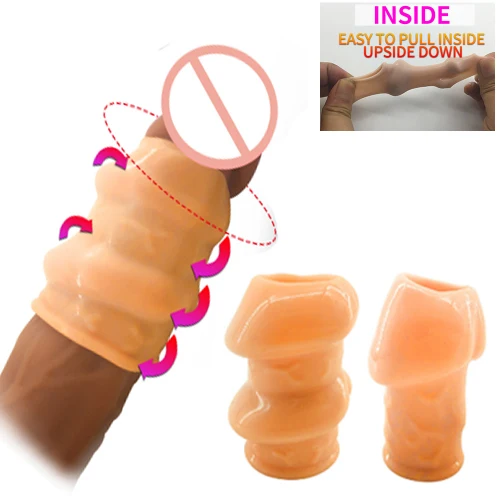 Мужской пенис кольцо на крайнюю плоть с крайней плотью Ортез презервативы