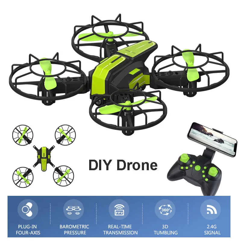 X1 2 4G DIY Радиоуправляемый Дрон FPV Wifi 720P HD камера Квадрокоптер с удержанием высоты