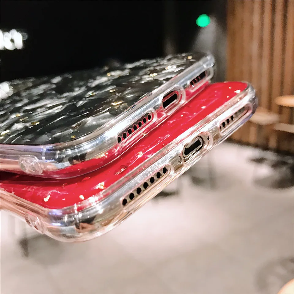 Summer Gold shell style soft cellphone fundas cover for iPhone 8 plus phone cases For Apple X XR XS MAX 7 6 6s |