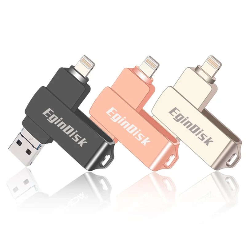 Otg Usb флеш-накопитель для телефонов iPhone / iPad/Android 3 в 1 совместимый с Lightning Micro USB 0 |