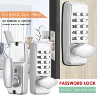 mechanical door lock security password lock digital code entry exterior mechanism access control lock accessories keyless