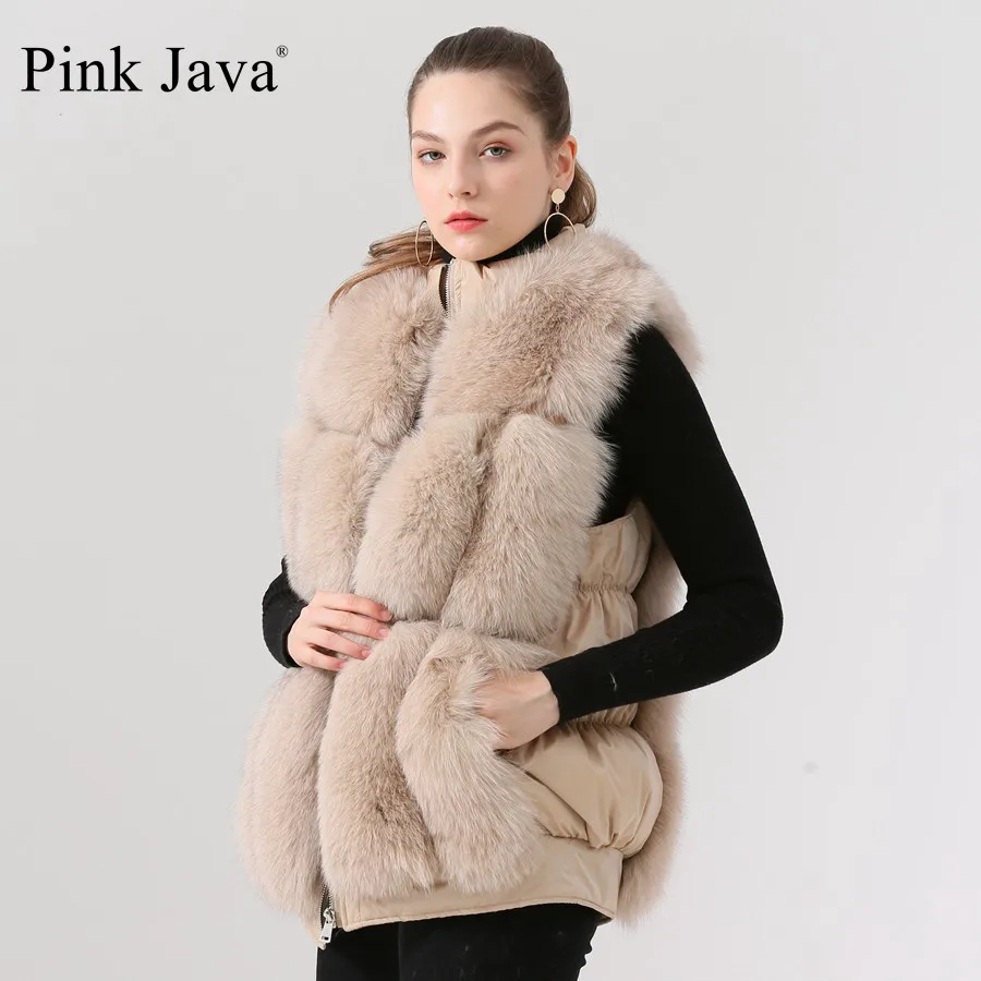 Короткая шуба из натурального Лисьего меха QC19080 Новое поступление горячая