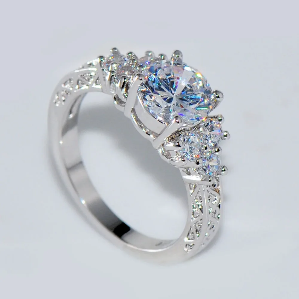 

New 925 Sterling Silver Ring Heart-Shaped AAAA Zircon Ring Wedding Ring For Woman High Jewelry Gift