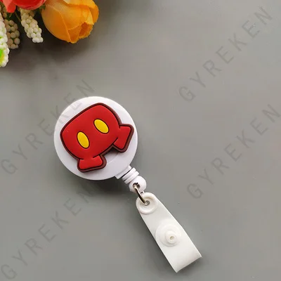 New Cute Cartoon Retractable Pull Badge Reel ID Lanyard Name Tag Card Nurse Badge Holder lovely Kids Reels Office Supplies - Color: 3