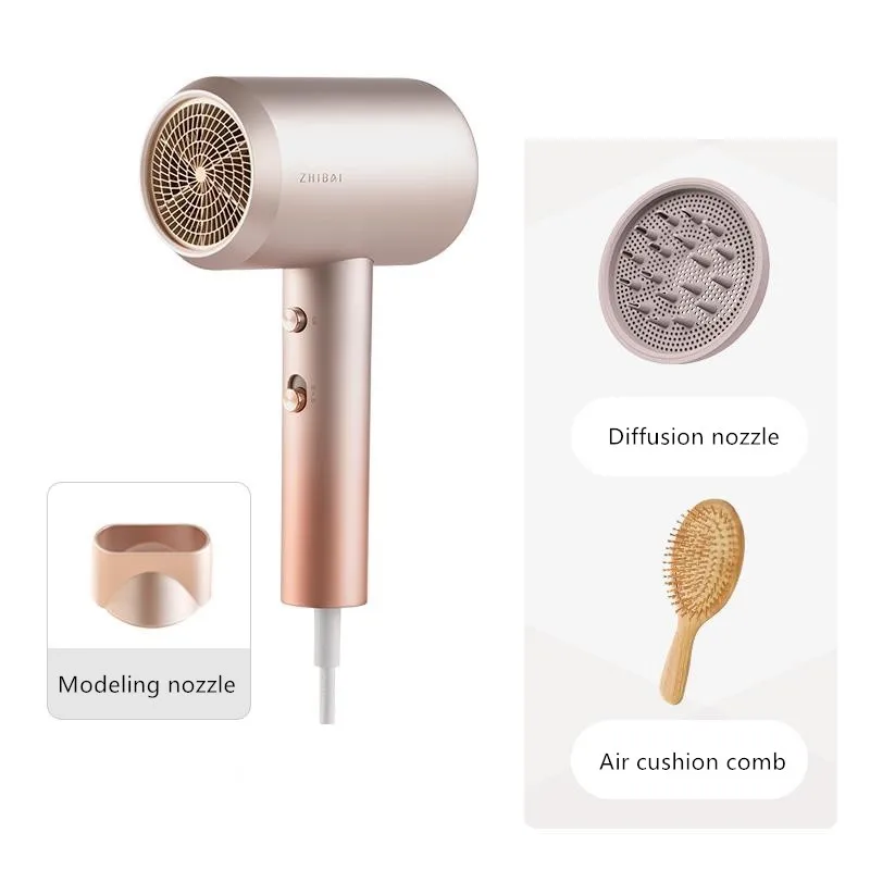 

220V Portable Electric Hair Dryer Negative Ion Hair Care Quick-Drying Portable Hair Dryer