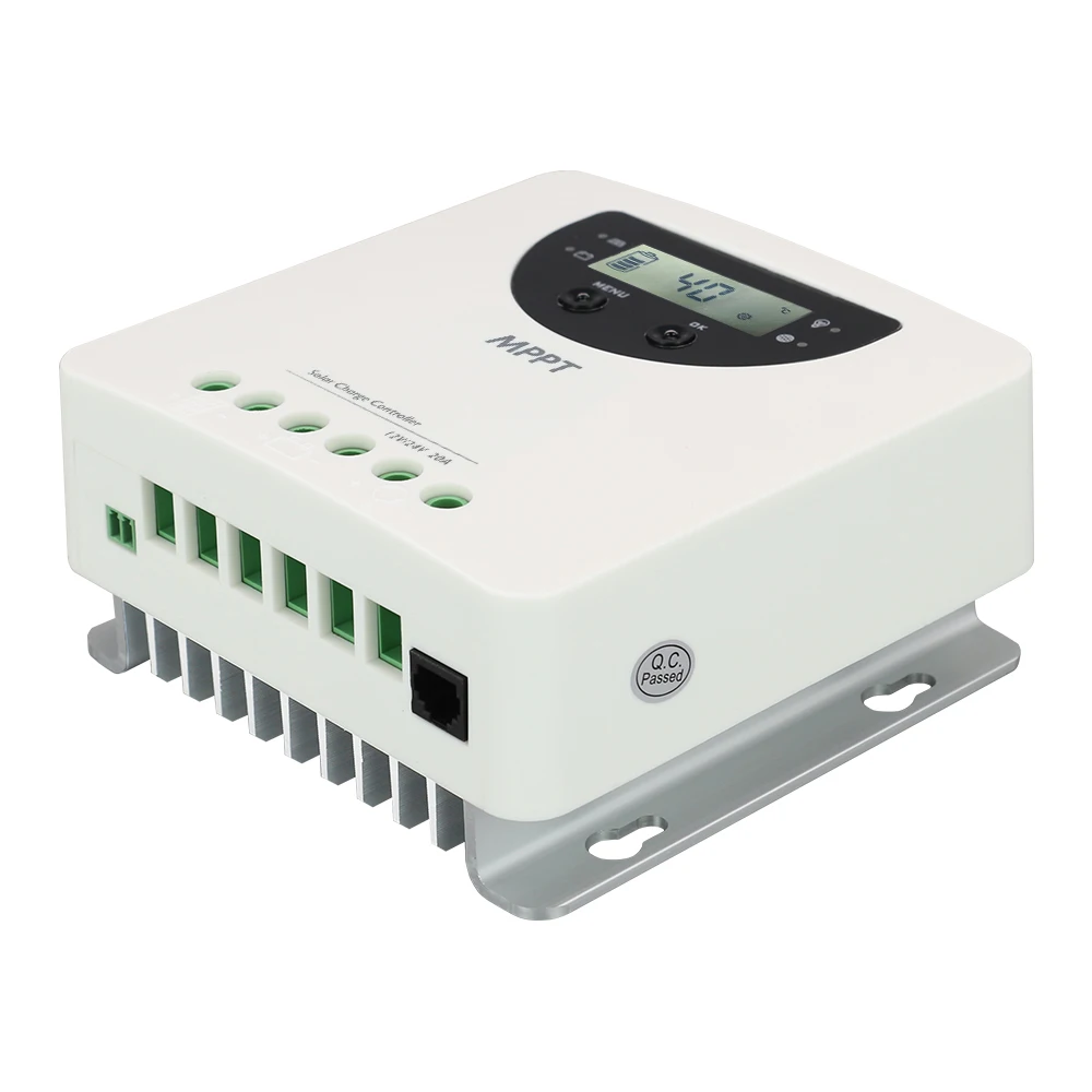 Слежением за максимальной точкой мощности 40A Солнечный Контроллер заряда 12V 24V