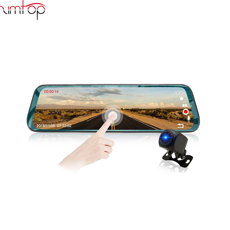 Zimtop спереди и сзади двойной 1080P 10 дюймов потоковый медиа с двумя объективами