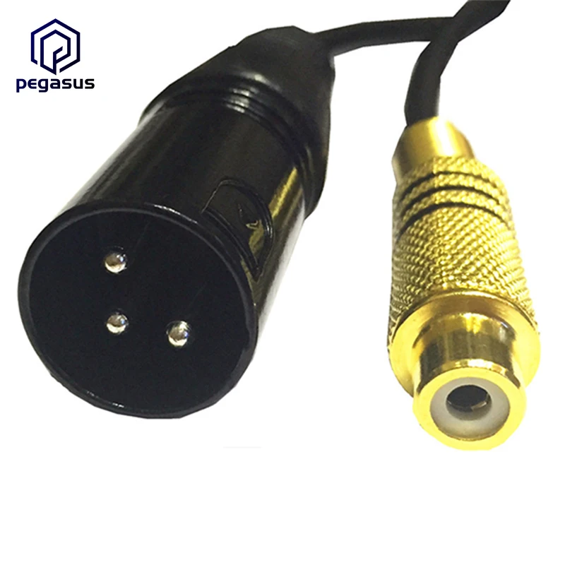 Коаксиальный кабель 15 см 3Pin XLR с позолоченным покрытием | Электроника