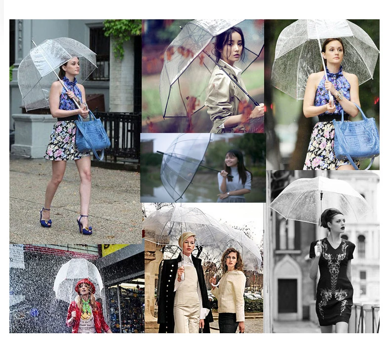 Прозрачный зонтик Paraguas дождь женский Parapluie Ombrello Sombrilla для мужчин и детей складной