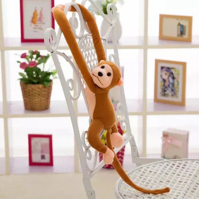 60 см Kawaii длинные руки хвост Обезьяна Мягкая кукла плюшевые игрушки шторы для сна