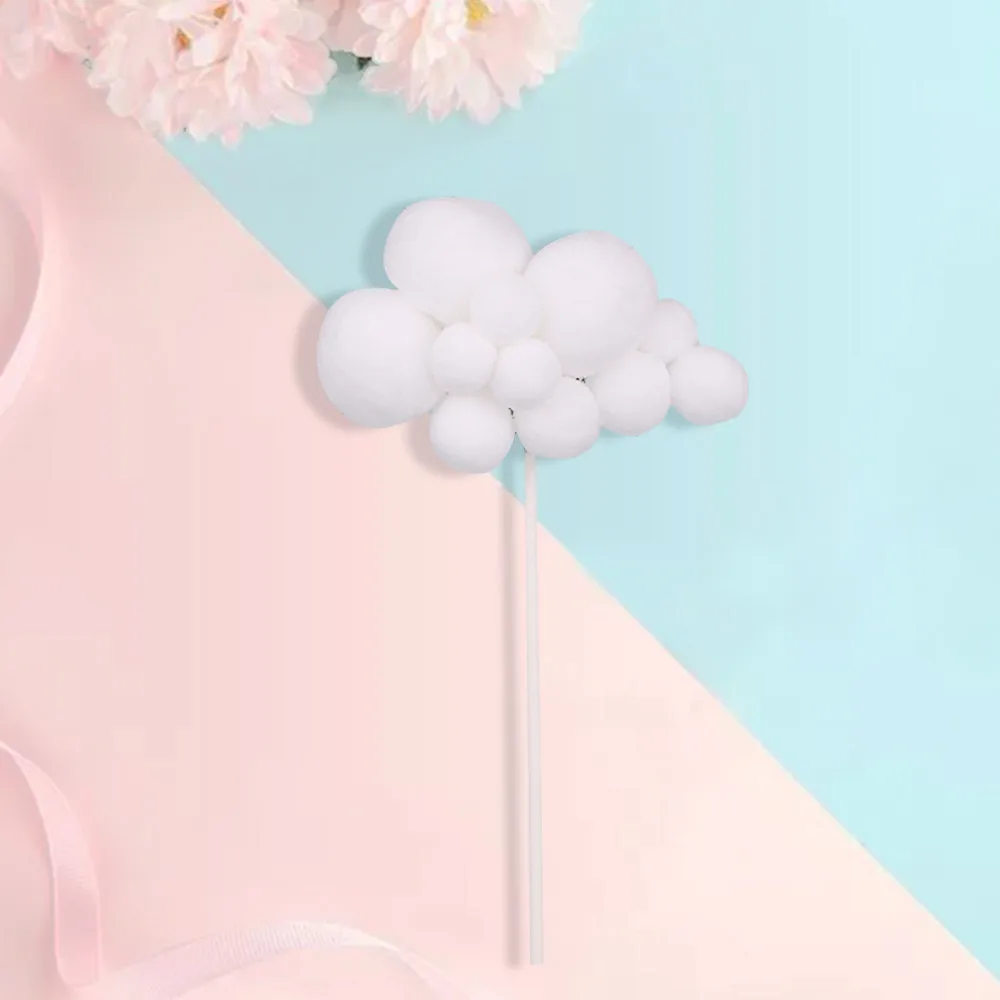 Многоцветный шар облака торт Топпер для украшения дня рождения детский душ