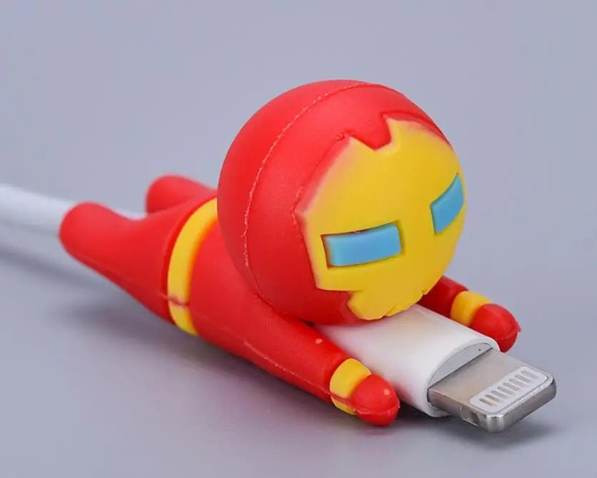 Милый кабель укуса протектор для Iphone кабель укуса зарядное устройство защита Marvel животные защита игрушки зарядное устройство защита животных игрушка - Цвет: 7