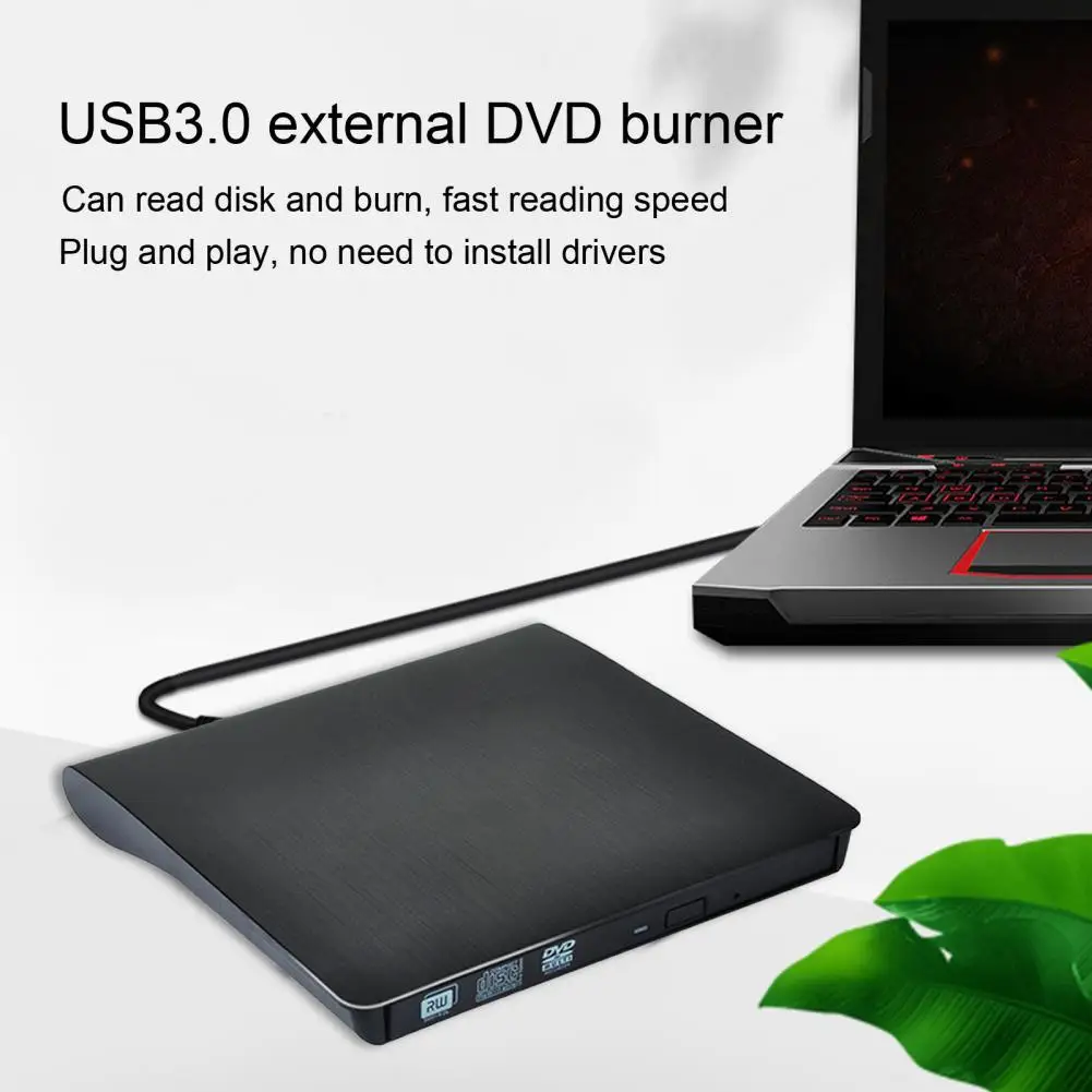 USB 3 0 DVD-ROM Оптический привод внешний тонкий CD ROM дисковый ридер для настольного ПК