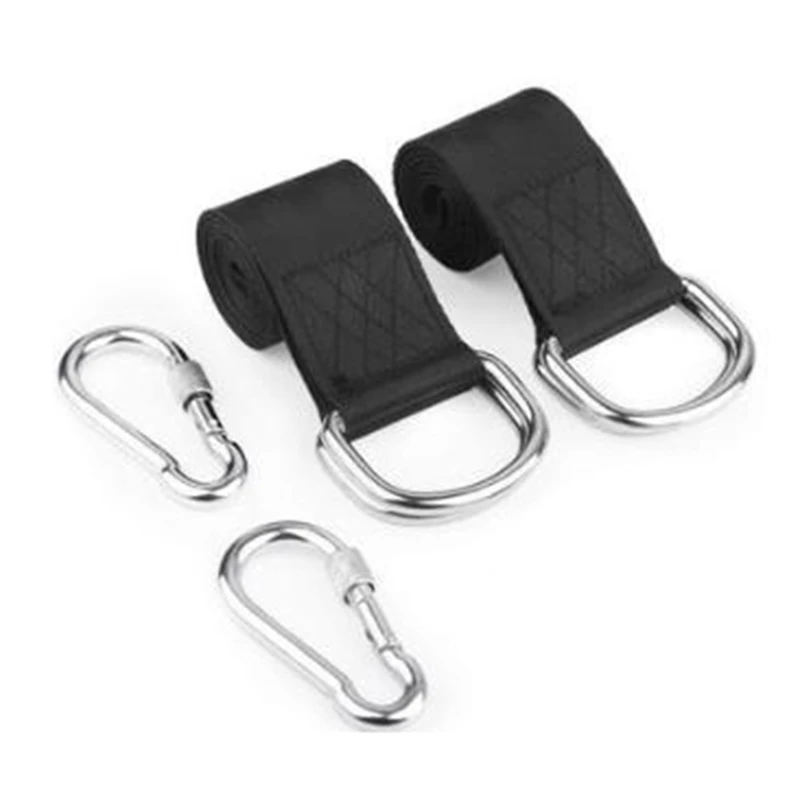 

Tree Swing Sling Suspension Kit with 2 D-Ring Carabiner, Outdoor Swing Hangers and Hammock Chair Sling Rope Kit