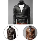 Ветровка мужская с длинным рукавом, стильная простая мотоциклетная куртка с воротником-стойкой, боковыми карманами, повседневная одежда