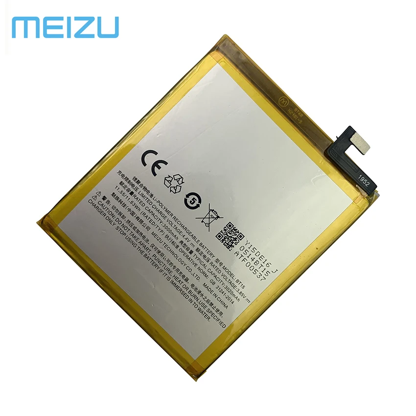 100 new original 3010mah bt15 battery for meizu m3 m3s m3s mini y685q m688q m688c m688m m688u bt68 phone batteries bateria free global shipping
