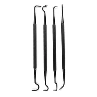 4pcsset double ended nylon pick set gun rifle tube cleaner brush hook cleaning tools for outdoor hunting portable rifle