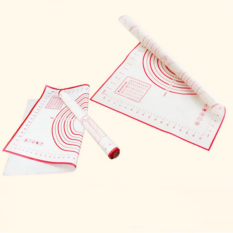 Silicone Mat Baking Sheet Roll Dough Pastry Cake Bakeware Pad Cooking Confectionery Attachments Tools for Kitchen 2Size Optional | Дом и сад