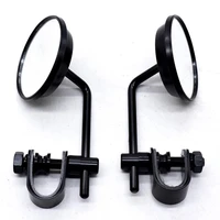 motorcycle handlebar rear view mirrors round convex clip on retro 22 25mm mirrors for harley for honda for kawasaki cafe racer