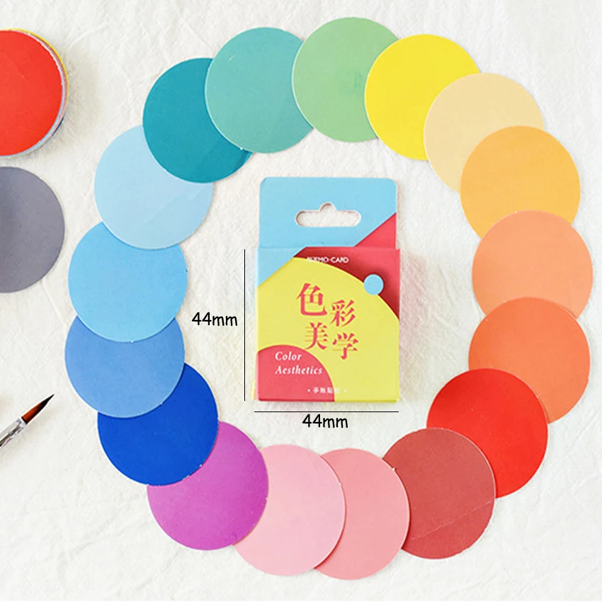 

20packs/lot Kawaii Color aesthetics Mini Stickers Papers Flakes For Card Album Diary Decorative wholesale